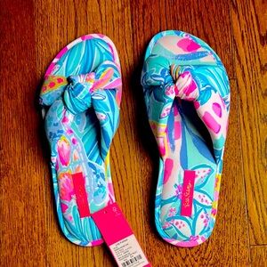 Lilly Pulitzer Pool Slippers NWT